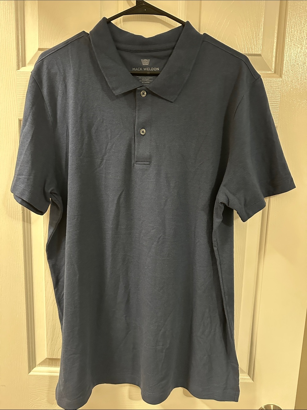 Mack Weldon Polo Shirt in Deep Blue